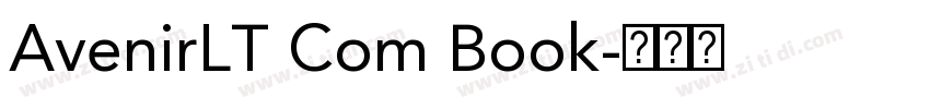 AvenirLT Com Book字体转换